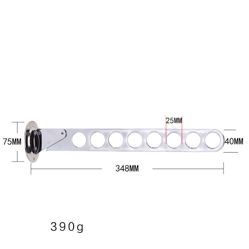 Home Folding Wardrobe Hanger Porous Wardrobe Clothes Rod Clothes Hook