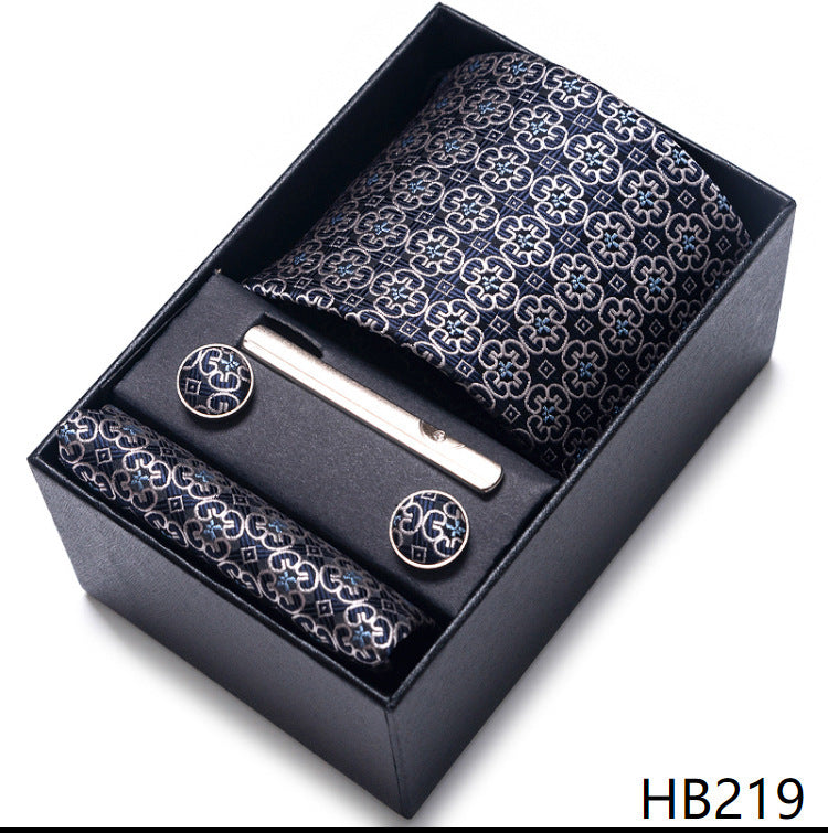 Men's Business Professional Tie Formal Jacquard Yarn-dyed