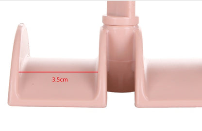 Home Wardrobe closet rotatable double bag hanger hook