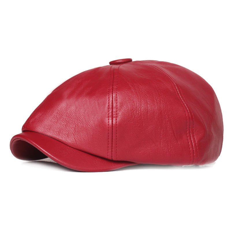 Leather Retro Cap - Unisex