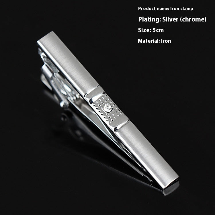 Men's Silver Tie Clip Business Formal Simple Fashion Wear