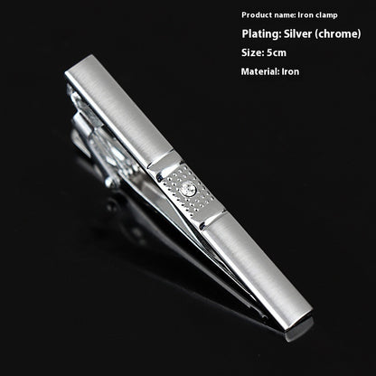 Men's Silver Tie Clip Business Formal Simple Fashion Wear