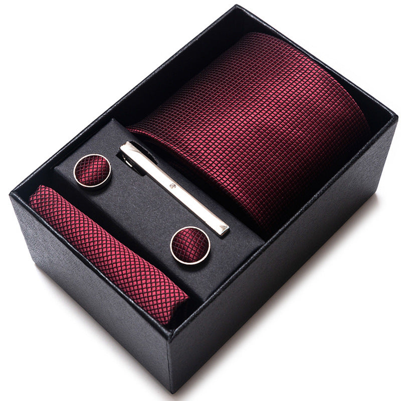Men's Business Professional Tie Formal Jacquard Yarn-dyed