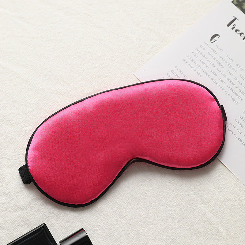 Artificial Silk Sleep Blackout Eye Mask Sleeping Solid Color