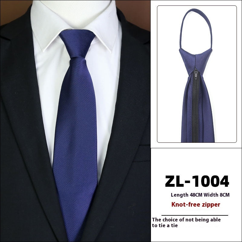 Men's Business Fashion Formal Wear Business Tie Zipper