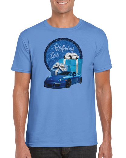 Classic ME Birthday Car and Cake T-shirt, Unisex, Men T-shirt