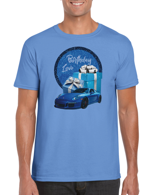 Classic ME Birthday Car and Cake T-shirt, Unisex, Men T-shirt