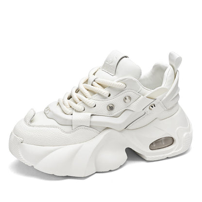 All-match Breathable Platform Stitching Trendy Dad Shoes