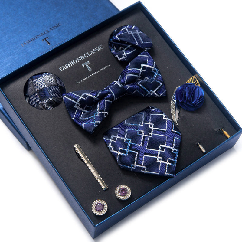 Men's Tie 8-piece Set Formal Suit