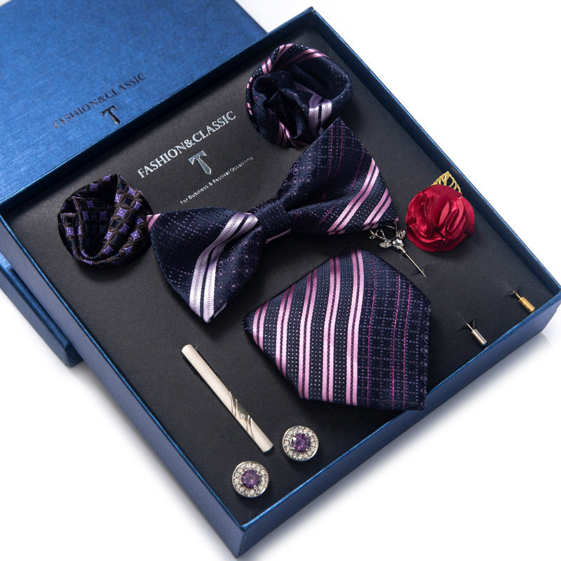 Men's Tie 8-piece Set Formal Suit