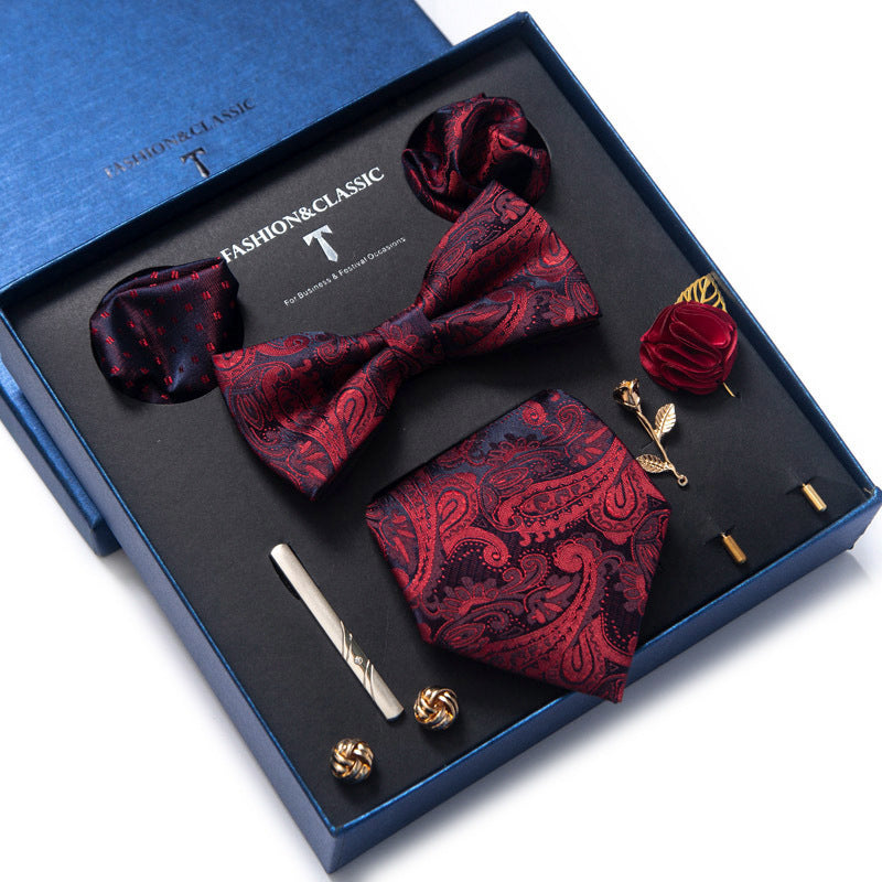 Men's Tie 8-piece Set Formal Suit