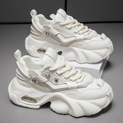 All-match Breathable Platform Stitching Trendy Dad Shoes