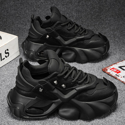 All-match Breathable Platform Stitching Trendy Dad Shoes