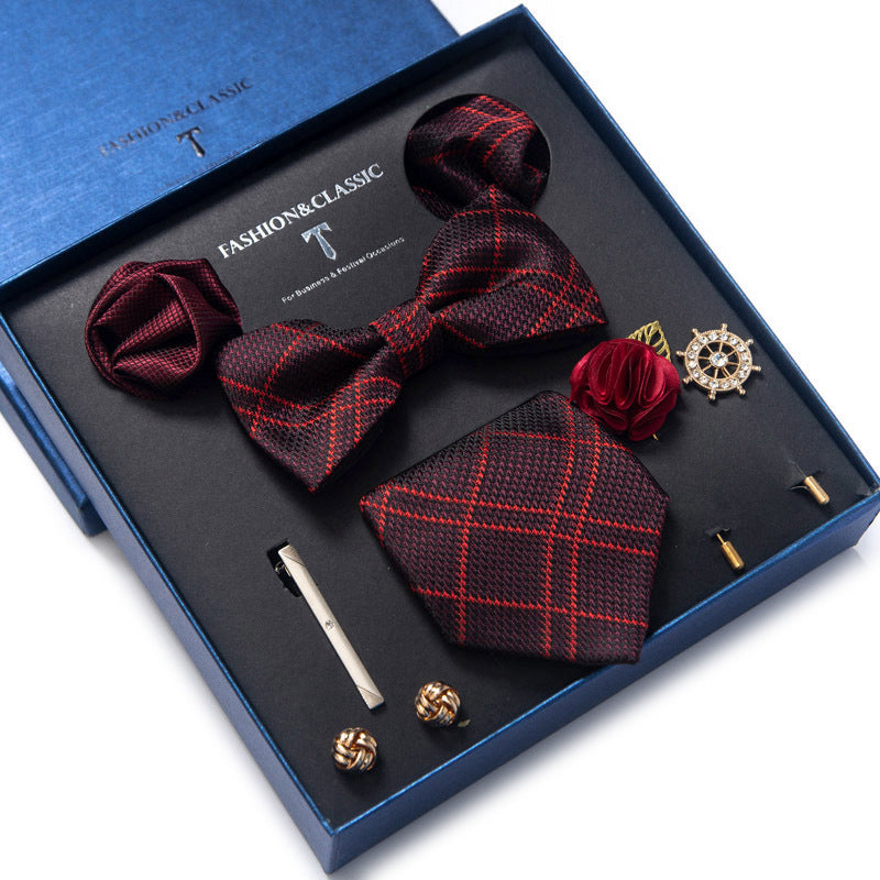 Men's Tie 8-piece Set Formal Suit