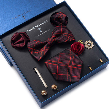 Men's Tie 8-piece Set Formal Suit