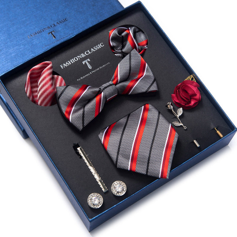 Men's Tie 8-piece Set Formal Suit