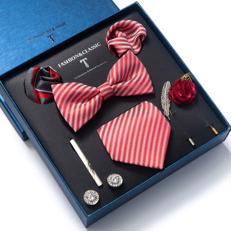 Men's Tie 8-piece Set Formal Suit