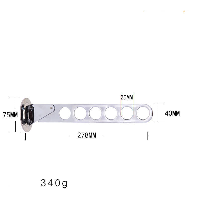 Home Folding Wardrobe Hanger Porous Wardrobe Clothes Rod Clothes Hook