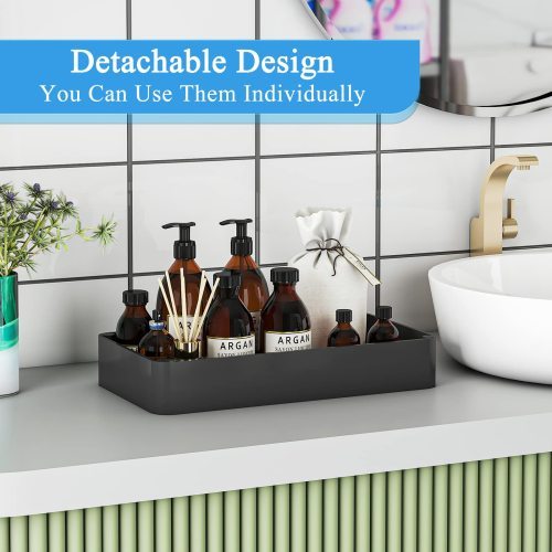 Homes 2-Tier Under Sink Organizer, Black Plastic 1-Piece