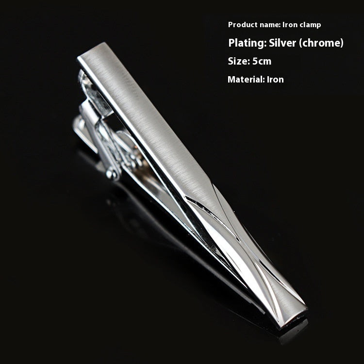 Men's Silver Tie Clip Business Formal Simple Fashion Wear
