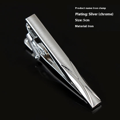 Men's Silver Tie Clip Business Formal Simple Fashion Wear