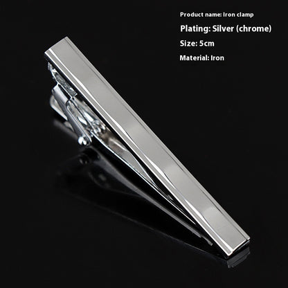 Men's Silver Tie Clip Business Formal Simple Fashion Wear