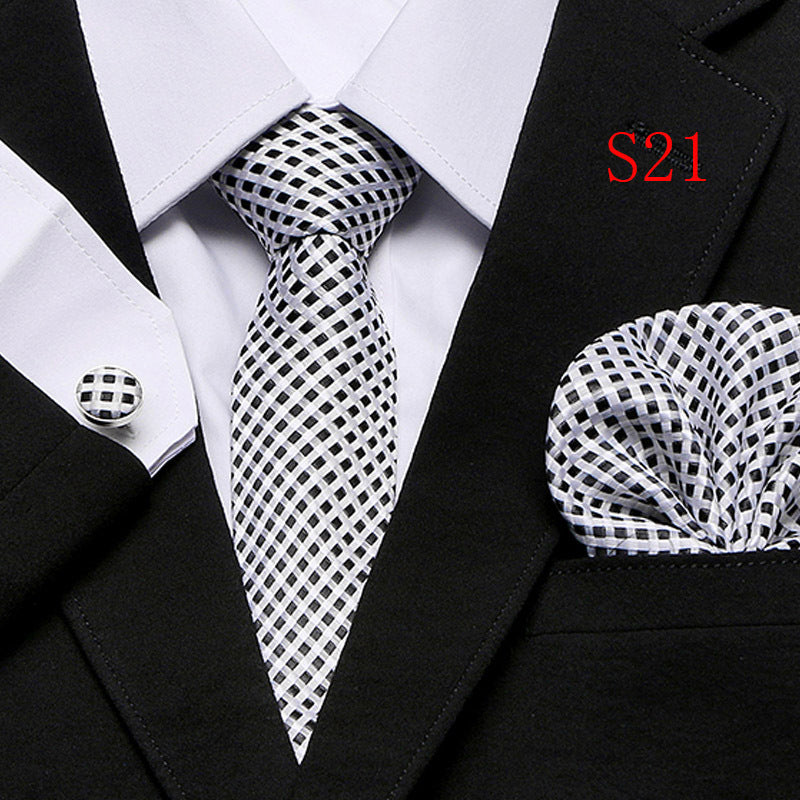 Men's Fashion Three-piece Tie set Assorted Designs Series European and American