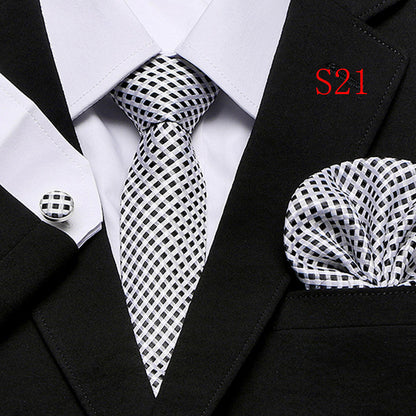 Men's Fashion Three-piece Tie set Assorted Designs Series European and American