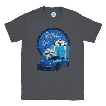 Classic ME Birthday Car and Cake T-shirt, Unisex, Men T-shirt