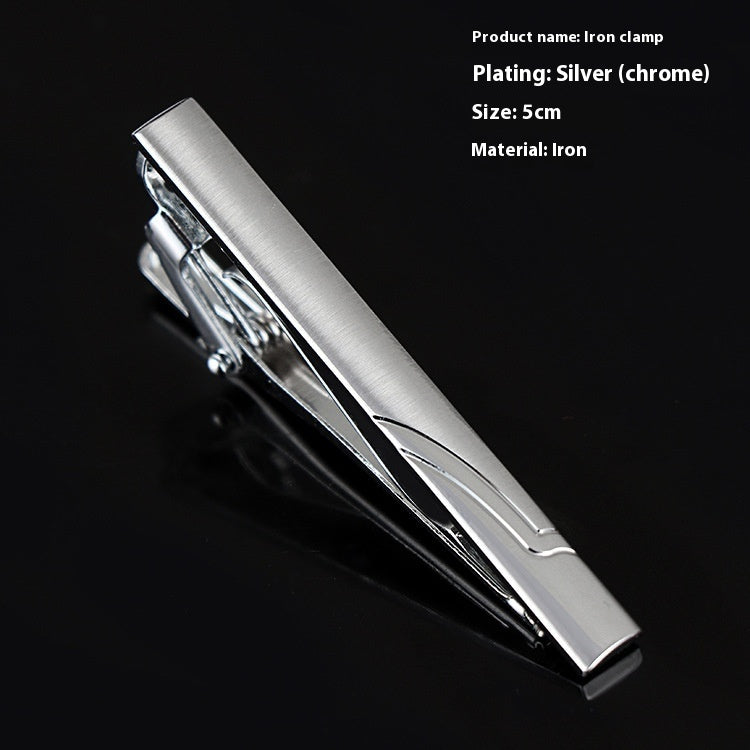 Men's Silver Tie Clip Business Formal Simple Fashion Wear