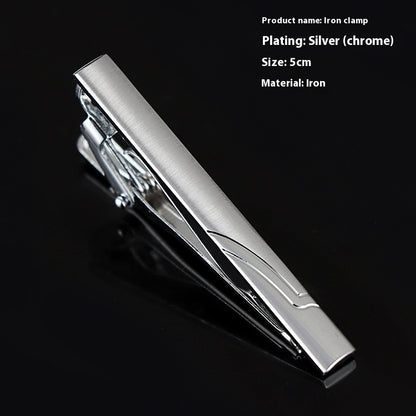 Men's Silver Tie Clip Business Formal Simple Fashion Wear