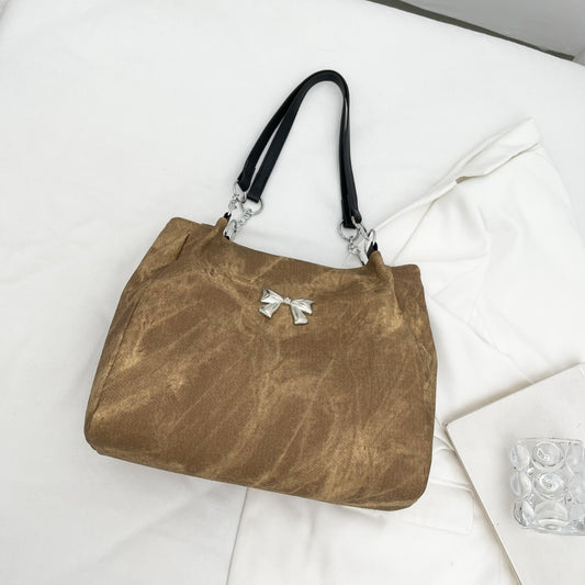 Ladies Bag Bow Polyester Medium Tote Bag