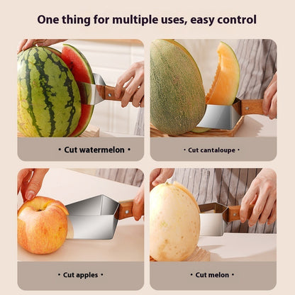 Kitchen Watermelon Splitter Watermelon Cutter Stainless Steel Cutting Piece Splitter Household Melon Triangle Cutting Knife Fruit Knife Kitchen Gadgets