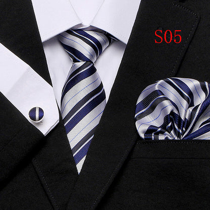Men's Fashion Three-piece Tie set Assorted Designs Series European and American