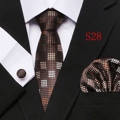 Men's Fashion Three-piece Tie set Assorted Designs Series European and American
