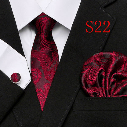 Men's Fashion Three-piece Tie set Assorted Designs Series European and American