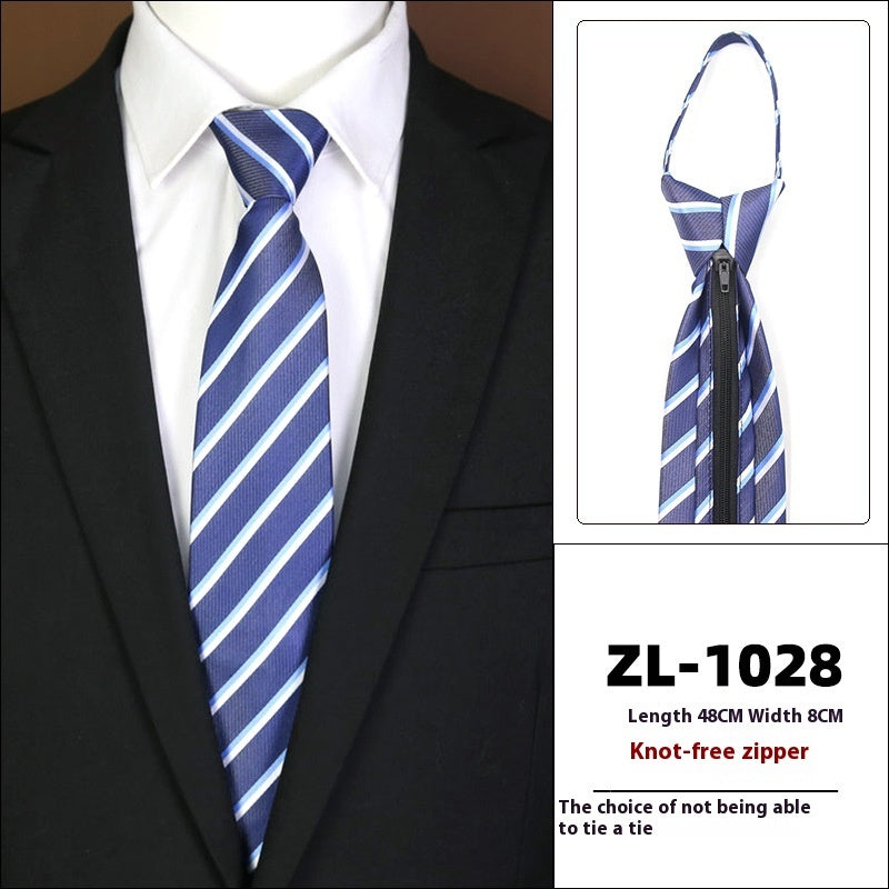 Men's Business Fashion Formal Wear Business Tie Zipper