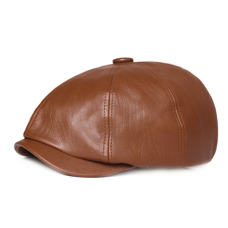 Leather Retro Cap - Unisex