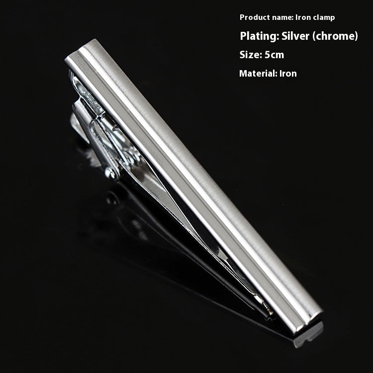 Men's Silver Tie Clip Business Formal Simple Fashion Wear