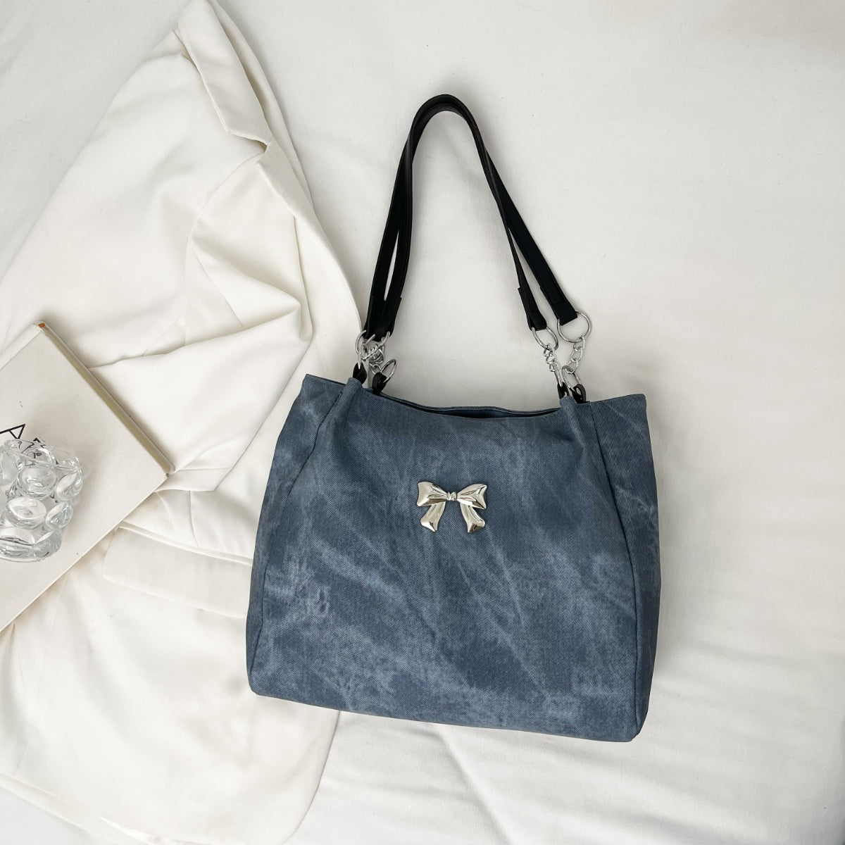 Ladies Bag Bow Polyester Medium Tote Bag