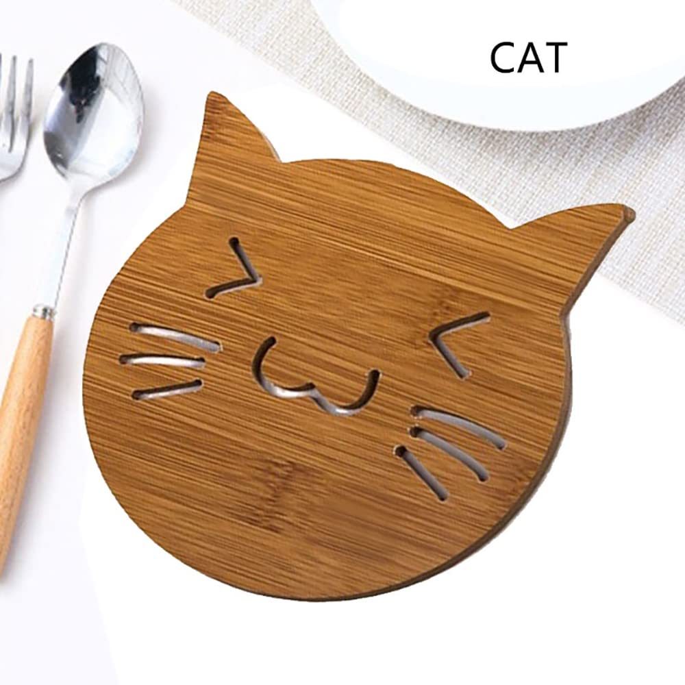 Kitchen Cartoon Coasters For Drinks Pot Teapot Wood Drink Drinking Coaster Coffee Mug Rack Coffee Cup Stand Cup Coaster Wood Cup Wooden Dining Table Cup Holder