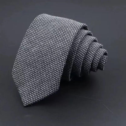 Men's Business Fashion Striped Solid Color Tie Cotton Thickened Sanded Fabric Formal Wear