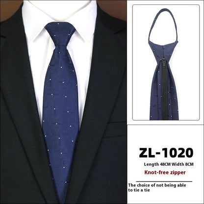 Men's Business Fashion Formal Wear Business Tie Zipper