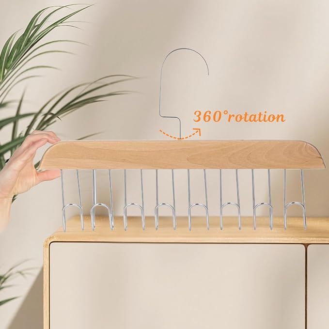 Home 3Pcs Bra Hangers For Closet Organizer, All In One Hanger - 360 Rotating, Tank Top Hanger With 8 Hooks, Bra Organizer, Space Saving Closet Organizer For Tops, Bras, Camisoles, Scarfs Or Belts