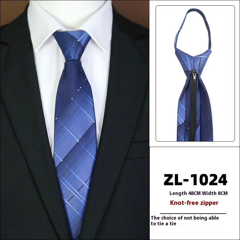 Men's Business Fashion Formal Wear Business Tie Zipper