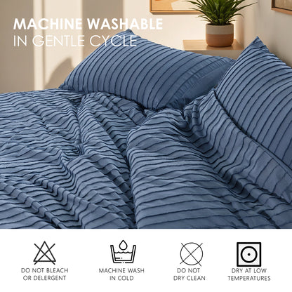 Bohemian Style Quilt Cover Set, Cut Flower Quilt Cover,  Tufted Quilt Cover Three-piece Set, One Quilt Cover And Two Pillowcases,  Washable And Machine Washable Without Shrinkage,  Suitable For Hotels