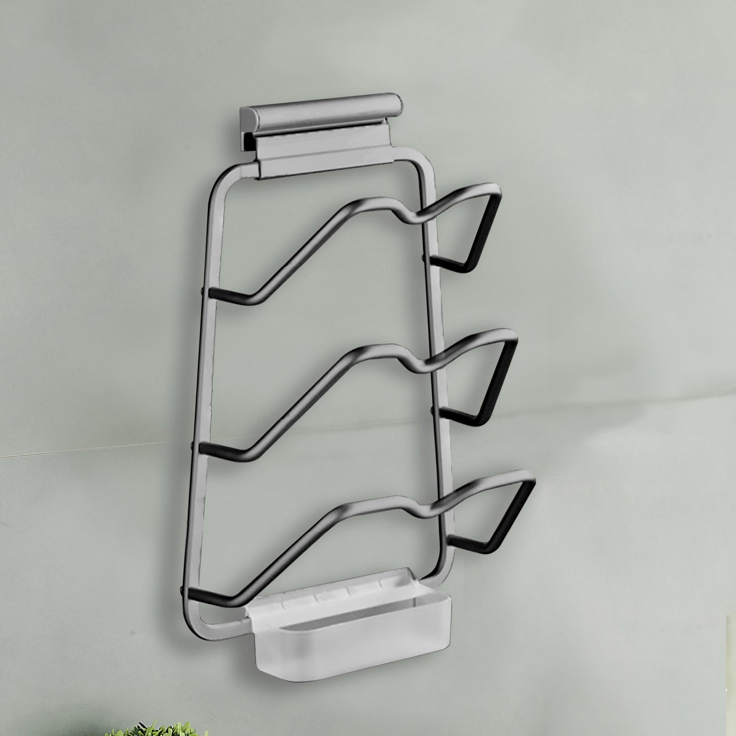 Pot Lid Rack Wall-mounted Alumimum