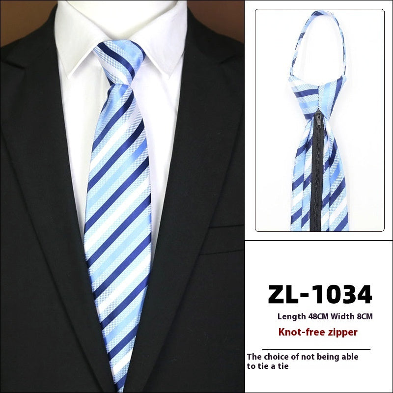 Men's Business Fashion Formal Wear Business Tie Zipper