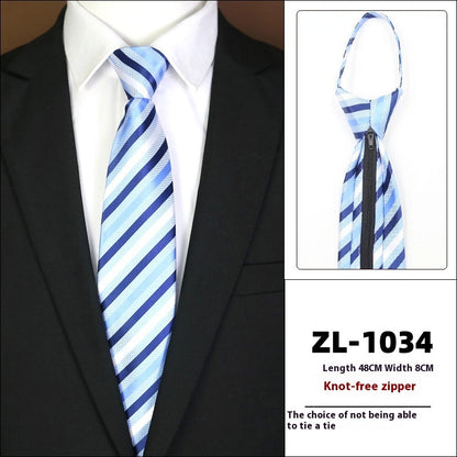 Men's Business Fashion Formal Wear Business Tie Zipper