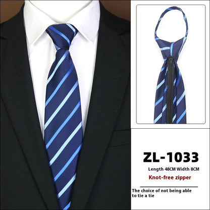 Men's Business Fashion Formal Wear Business Tie Zipper
